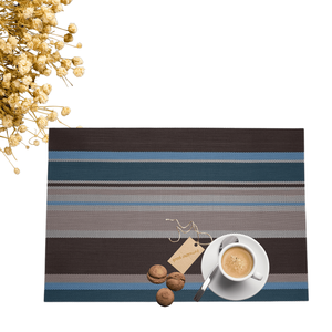 Napperon en similicuir PVC écologique en gros Tapis de vidange résistant à l'huile avec rayures classiques pour décorations de cuisine et de mariage - Product Image 1