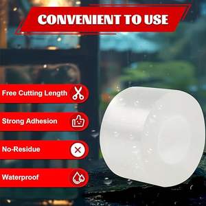 <span class=keywords><strong>Cinta</strong></span> <span class=keywords><strong>de</strong></span> Sellado Aislante para Ventanas <span class=keywords><strong>de</strong></span> Acrílico PET <span class=keywords><strong>Transparente</strong></span>, Resistente al Calor y <span class=keywords><strong>de</strong></span> Alta Resistencia, 5 cm x 10 m (0.197 mm x 9.84 m), Resistente a la Intemperie - Product Image 2