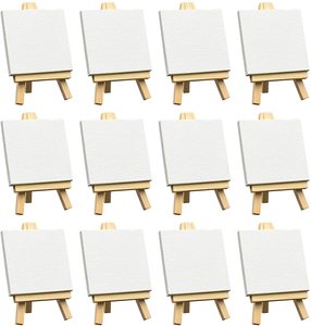 Juego de Lienzo y Caballete para Pintura, Manualidades, Dibujo, Arte, Decoración, Kit de Soporte para Tablero de Pintura en Lienzo - Product Image 5