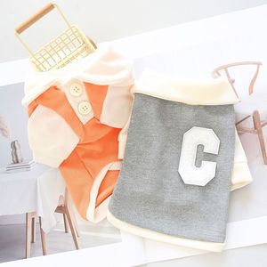 <b>Cat</b> Dog Vest Letter C Design Pink Blue Polyester Breathable Pet <b>Clothes</b> Spring Autumn Wear - Product Image 2