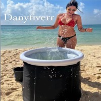 Bar de piscine gonflable plongeant froid seau de bain adulte pliable bain de glace gonflable portable pour usage domestique ou extérieur