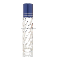 Vente directe d'usine du Shandong, flacon en verre à bille de 10 ml avec bille et bouchon en aluminium