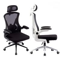 Chaise de bureau ergonomique à dossier haut 130kg avec appui-tête