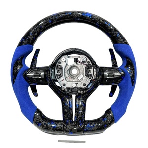 Volante Personalizado Forjado en Azul para BMW E46 <span class=keywords><strong>F1</strong></span> F30 F50 F31 F35 E90 E92 E45, Volante de Fibra de Carbono - Product Image 1