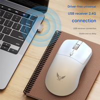 Souris sans fil ergonomique mini 2,4 G pour jeux, 1600 DPI, alimentée par batterie, pour ordinateurs portables ou de bureau, en stock