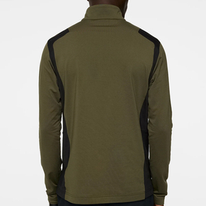 Jersey con cremallera 1/4 de poliéster y LICRA ajustado para hombre con logotipo personalizado, jersey de Golf con cremallera cómoda y ligera elástica de 4 vías - Product Image 2