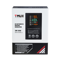 Régulateur de tension automatique monophasé Tmux Wholesale 5000VA, stabilisateur 220V pour climatiseur, relais AVR, montage mural 90-280V