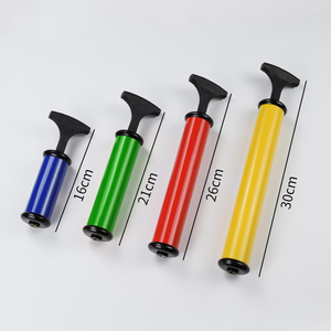 JUNYE BPJY004 Pompa ad aria manuale portatile in plastica ad alta pressione, resistente e leggera, per palloni <span class=keywords><strong>da</strong></span> calcio (Nero/Blu/Colori personalizzati) - Product Image 2