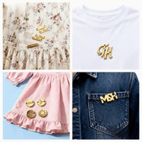 Étiquettes de vêtements en métal personnalisées en forme de rouleau avec logo de designer gravé, luxueuses et lavables