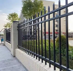Lan can sắt rèn tùy chỉnh hàng rào nhôm thép bền cho công viên Trường Sân vườn tường-Lan can & tay vịn - Product Image 5