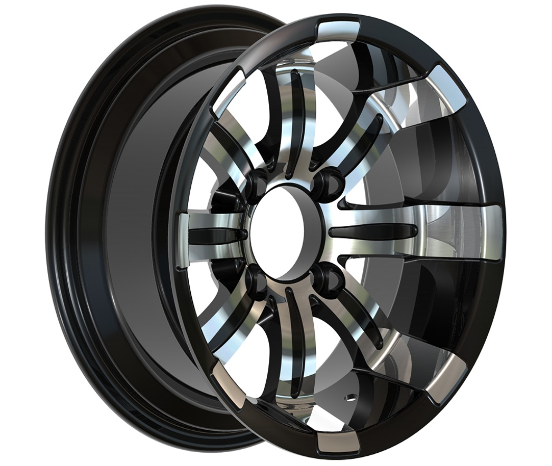 Оптовая продажа резец сверхтвердый PCD 4x101.6-115 мм сертификатом от сертификационной 70-115 мм ET-18mm ATV обод колеса 10x7 дюймов UTV легкосплавные колесные диски обод колеса гольф-кары аксессуары