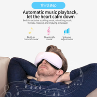 Intelligenter Bluetooth-Augenmassager mit Wärmekompression, Luftdruck und Vibration, Faltbare Augenmaske zur Linderung von Ermüdungserscheinungen