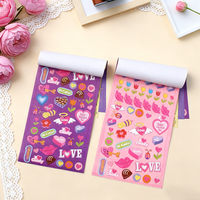 1 livre de 322 autocollants Sweet Lover, livre d'autocollants sur le thème de l'amour romantique, possibilité de décorer n'importe quel produit