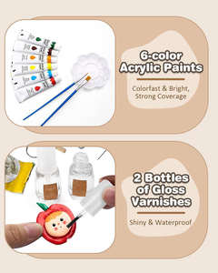 <span class=keywords><strong>Kit</strong></span> d'argile à modeler pailletée <span class=keywords><strong>Kit</strong></span> de bricolage à domicile <span class=keywords><strong>Kit</strong></span> d'argile <span class=keywords><strong>poterie</strong></span> sèche à l'air pour adulte et débutant - Product Image 2