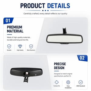 Miroir rétroviseur intérieur 84703-71L00 pour <span class=keywords><strong>Suzuki</strong></span> <span class=keywords><strong>SX4</strong></span> <span class=keywords><strong>S</strong></span>-<span class=keywords><strong>Cross</strong></span> 2015-2023 Swift 2011-2016 E11025617 26662677 - Product Image 4