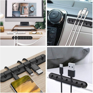 En gros Organisateur de câbles auto-adhésif en silicone pour bureau, fixation de fiches, câbles de souris, câbles de casque et câbles de données de téléphone portable - Product Image 5