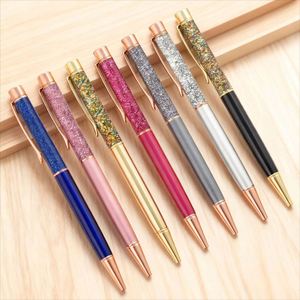 Creative New Style Quicksand <b>Pen</b> Custom Metal Ballpoint <b>Pen</b> Customer's Logo Blue/Black Ink Custom Gifting Advertising for Office - Product Image 1