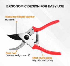 Long Reach Pruning Shears Sharp Pointed Blade Spring-Loaded Non-Slip Handle for Fruit Tree Bonsai Shrub Trimming Bulk Wholesale - Product Image 5