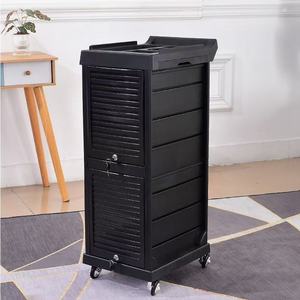 Matériel de salon de manucure, chariot de rangement mobile pour salon de beauté avec clé - Product Image 3