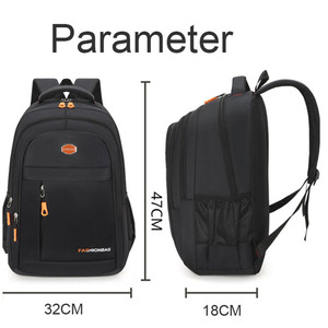 Thời trang không thấm nước kinh doanh công suất lớn Ba lô cho nam giới phụ nữ đa chức năng đi lại chuyến tham quan Túi xách tay giản dị - Product Image 6