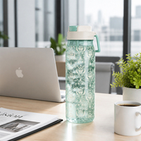 Bouteille d'eau personnalisée de 35 oz à col étroit, sans BPA, durable et étanche, légère, idéale pour la randonnée, la salle de sport, le travail, les voyages et le bureau