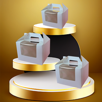 Carton plat pliable personnalisé Boîtes de transport de gâteau au fromage imprimées de luxe Boîte d'emballage de gâteau d'anniversaire