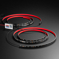 Nouveau IP68 RGB LED Smart Strip Light Kit d'éclairage ambiant extérieur multicolore APP Control LED Car Underglow Strip Lights