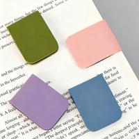 Marque-pages magnétiques en cuir PU avec design de couleur personnalisé, impression typographique écologique - Mini étiquettes de livre, cadeaux promotionnels