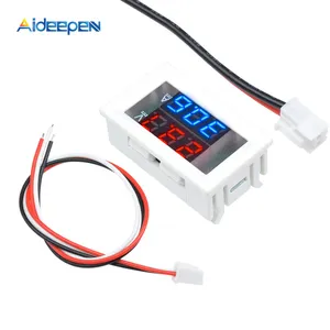 Çift mavi + kırmızı LED ekran DC 100V 10A voltmetre ampermetre Volt Amp metre ölçer