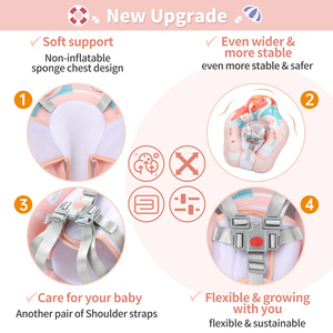 Piscina Inflable Portátil para Bebés Swimbobo con Toldo Desmontable, Anillo Flotante de PVC, Diseño Protector para Niños, Gran Venta - Product Image 3