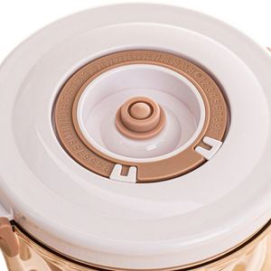 Round Kitchen Vegetables Fruits Storage Box Clear Plastic Vacuum Airtight Food Storage <b>Containers</b> With Lock Lid and Vacuum Pump - Product Image 4