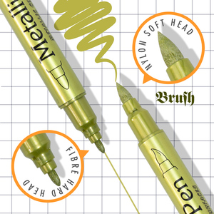 Bút chì màu kim loại hai đầu bút đánh dấu kim loại 24 màu - Product Image 4