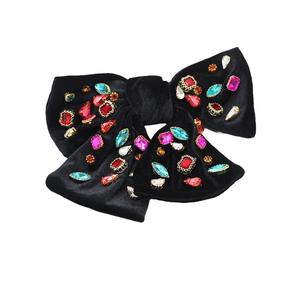 Jepit Rambut Pita Kain Fashion Baru dengan Rhinestone untuk Wanita, Aksesori Rambut Unik Glamor untuk Prom, Runway, dan Gaya Jalanan - Product Image 5