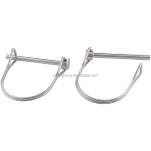 Perno di Bloccaggio a Molla, Perno di Sicurezza per Alberi, Diametro 1/4 di Pollice in 2 Forme: Quadrato e ad Arco per Rimorchi Agricoli - Product Image 4