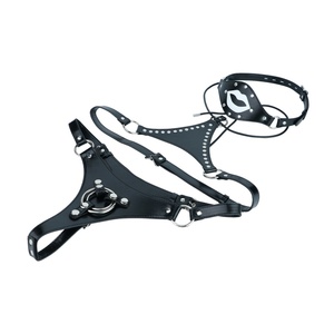 ชุดอุปกรณ์ BDSM QKKQ หน้ากากหนังและสายรัดแบบสตรร็อปออน ชุดชั้นใน BDSM สำหรับผู้หญิง ชุดสายรัดหนังสำหรับเลสเบี้ยน อุปกรณ์บอนด์เดจสำหรับผู้หญิง - Product Image 6
