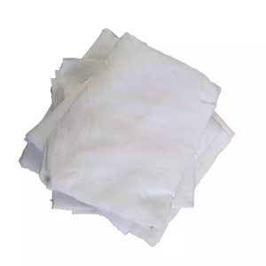 Vải Chất Thải Cotton Khả Năng Hấp Thụ Tái Chế Vải Công Nghiệp Màu Trắng 100% Cotton Giẻ Rách Giá Rẻ Với Nước Dầu Mạnh Mua Chất Thải Dệt - Product Image 3