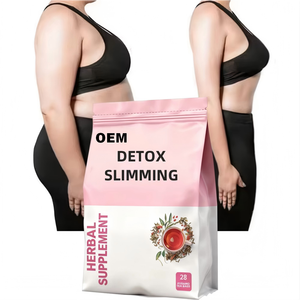 Té Herbal Adelgazante Detox OEM, Mezcla de Matcha, Oolong, Yerba Mate y Ginseng, Caja de 28 Bolsitas de Té Piramidales de 2g - Product Image 1