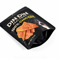 Sachets Doypack personnalisés refermables à finition mate pour emballage alimentaire, aliments pour animaux, friandises pour animaux, avec trou rond