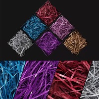 Farce décorative de haute qualité en gros de papier déchiqueté froissé pour le remplisseur de panier de boîte-cadeau