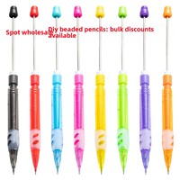 Crayon à Billes DIY HH-1150 0,5 mm Sans Aiguillage Requis Incassable Automatique Multicolore Style Mignon pour Élémentaire