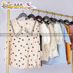 Vente en gros de lots de vêtements d'occasion pour femmes, incluant des chemisiers en coton coréens de qualité supérieure, provenant du Royaume-Uni - Product Image 6