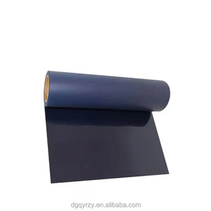 Vinilo de transferencia de calor flocado negro de 0,4mm, 50cm * 25m, película de PU de alta temperatura para ropa, textiles, telas, cáscara fría - Product Image 4