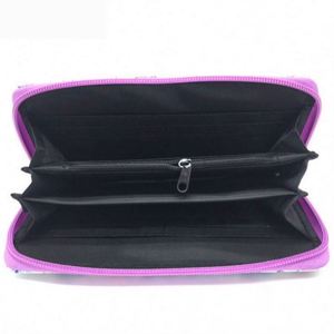 Monedero de Felpa Suave con Degradado de Color Arcoíris de Lujo para Mujer, Cartera Larga y Esponjosa para Damas - Product Image 5