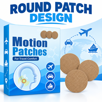 Patch anti-nausée pour voiture, bus, train, bateau, avion, à l'armoise, soulagement du mal des transports, tampon rond, boîte de 40 pièces, anti-nausée