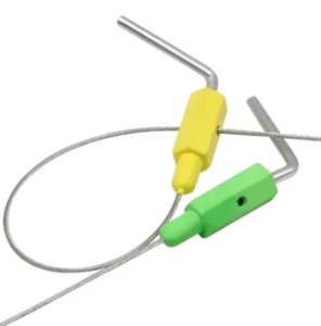 Joint de câble en fil d'acier de cargaison de serrure de joint de conteneur de haute sécurité avec le logo pour les bagages de compagnie aérienne de voiture de courrier - Product Image 5