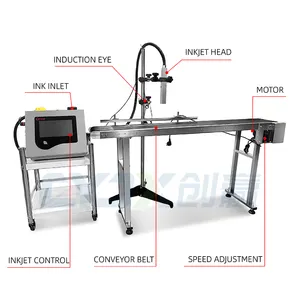 CYJX Automatic Batch Date Coding Machine Portable Inkjet Printer With Ink Cartridge Ink Jet Coding Machine