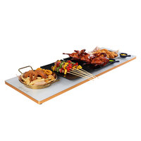 Kunden spezifische elektrische Rechteck Tischplatte Warm Board Buffet Restaurant Essen Wärme matte Platte für den Hausgebrauch
