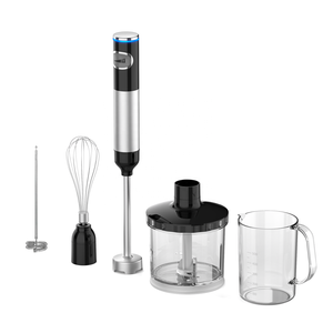 Licuadora de inmersión Manual 5 en 1 de 800W, <span class=keywords><strong>picadora</strong></span>/batidor/Espumador, licuadora de barra de acero inoxidable, gatillo, luz indicadora de velocidad Variable - Product Image 5