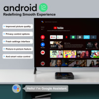 Boîtier TV Android Elebao X8 PLUS H618 4K 4GB 64GB WiFi BT 5.0 Android 12, décodeur TV intelligent Android
