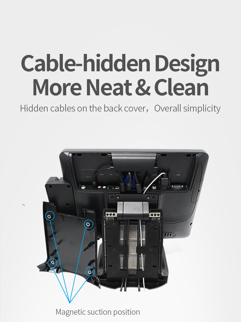 3years warranty 15inch aluminium alloy shell touch all in one Fanless Pos systems for store